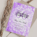 Search for shimmer invitations Purple