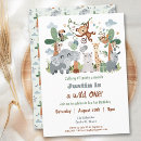 Search for zoo 1st birthday invitations Party animals