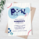Recherche de partie de base ball invitations Fête du pool