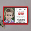 Search for fire engine red invitations Firefighter