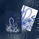 Search for swans wedding invitations Watercolor
