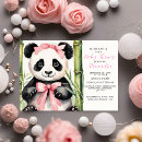 Search for panda baby girl shower invitations Pink