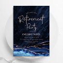 Search for rose gold retirement invitations Watercolor