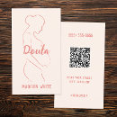 Search for doula business cards Pink
