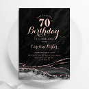 Search for rose gold 70th birthday invitations Elegant