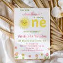 Search for sunshine 1st birthday invitations Little ray of sunshine
