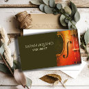 Search for violin teacher business cards Music