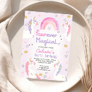 Search for unicorn 4th birthday invitations Stars