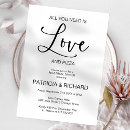 Search for love rehearsal dinner invitations Minimalist