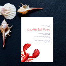Recherche de homard rouge invitations Fête d'été
