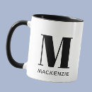Search for monogram mugs Simple