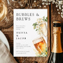 Search for cocktail engagement party invitations Bubbly