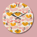 Search for leaf design clocks Floral