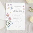 Recherche de papillon mariage invitations Aquarelle florale