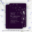 Search for dark purple invitations Rustic