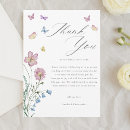 Search for butterfly wedding thank you cards White
