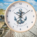 Recherche de bord de mer horloges Aquarelle