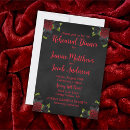 Search for gothic rehearsal dinner invitations Dark