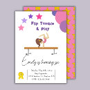 Search for girls gymnastics party invitations Tumbling