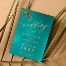 Search for turquoise beach wedding invitations Calligraphy