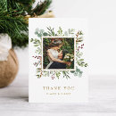 Search for christmas wedding thank you cards Red berries