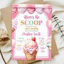 Recherche de crème glacée pastel invitations Boule de glace