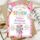 Search for 7th birthday invitations Sweet sassy and seven