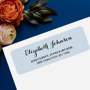 Search for black and blue return address labels Elegant