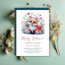 Recherche de watercolor fox baby shower invitations Neutre