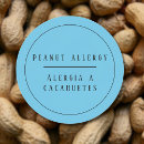 Search for peanut allergy warning stickers Alert