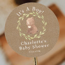 Recherche de forestiers autocollants Baby shower boisé