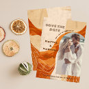 Search for burnt orange save the dates Picture