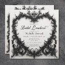 Search for goth square invitations Black and white
