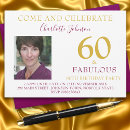 Search for 60 and fabulous invitations Sixtieth