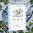 Recherche de boy teddy bear invitations Nuages