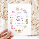 Search for three rex birthday invitations Girl