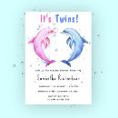 Search for dolphin baby shower invitations Under the sea