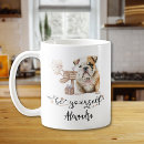 Search for cute bulldog mugs Watercolor