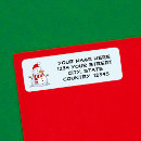 Search for happy snowman return address labels Seasonal