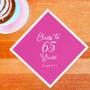 Recherche de anniversaire de 65 ans serviettes Fête d'anniversaire