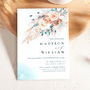 Search for peach turquoise invitations Boho