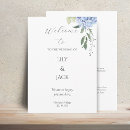 Search for hydrangea wedding programs Elegant