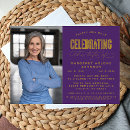 Search for purple celebration life invitations Script