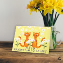 Recherche de chat de gingembre vœux cartes Penser à vous