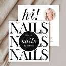 Recherche de ongles de manucure cartes visite Élégant