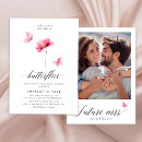 Search for pink flowers bridal shower invitations Elegant