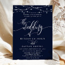 Search for sparkle wedding invitations Navy blue