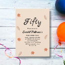 Search for autumn 50th birthday invitations Simple