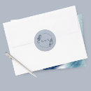 Search for sea shells wedding stickers Beach