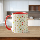 Recherche de conception vintage tasses Ère atomique